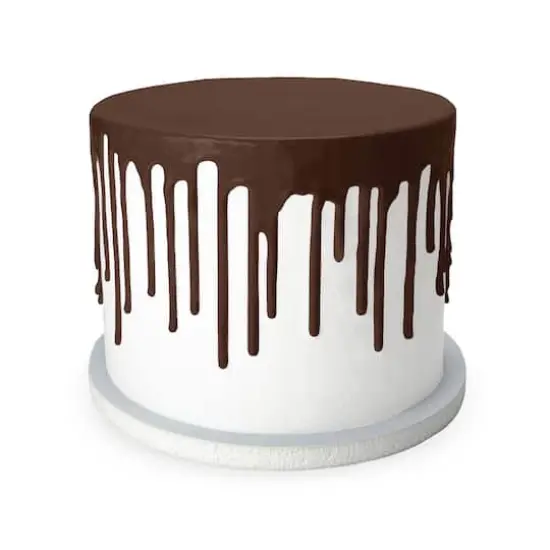 Satin Ice&reg; White Chocolate Cake Drip Brown {4}
