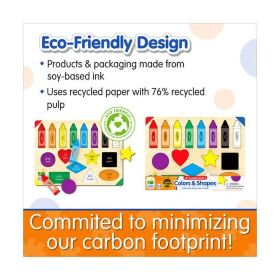 Lift & Learn Puzzle - Colors & Shapes: 16 Pcs {9}