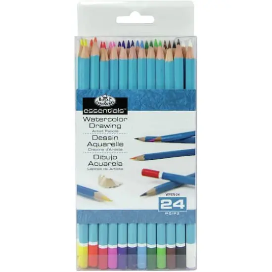 Royal & Langnickel&reg; Essentials&trade; 24 Color Watercolor Drawing Artist Pencil Set  {1}