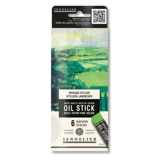 Sennelier Landscape 6 Color Oil Stick Mini Cardboard Set {1}