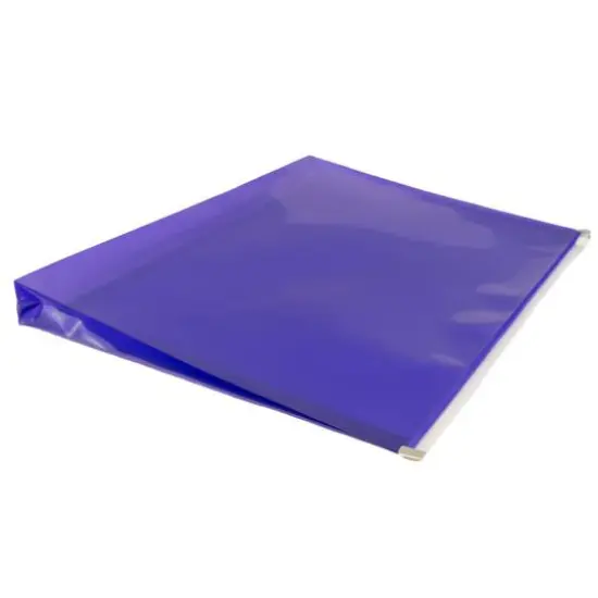 JAM Paper 9.75" x 13" Zip Closure Letter Booklet Plastic Envelopes, 12ct. Purple {4}