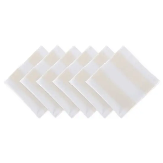 Natural/White Dobby Stripe Napkin, 6ct. {1}