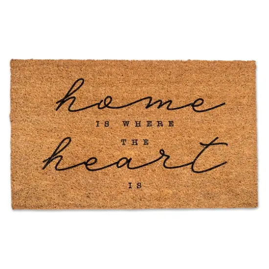 Home Is Where The Heart Is 30" x 18" Door Mat {1}