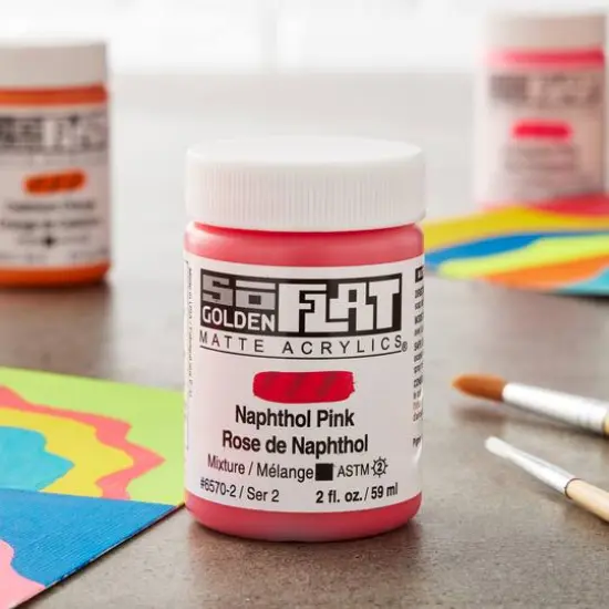 Golden&reg; 2oz. SoFlat Matte Acrylic Paint Naphthol Pink {3}