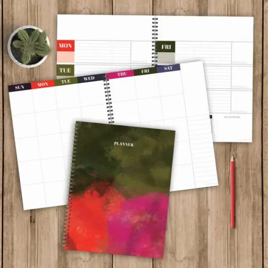 TF Publishing Large Painted Bold Undated Spiral Planner {6}