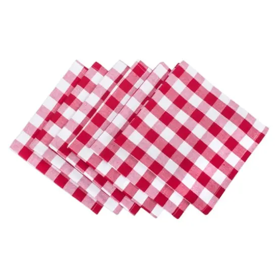 DII&reg; Red & White Checkers Napkin, 6ct. {1}