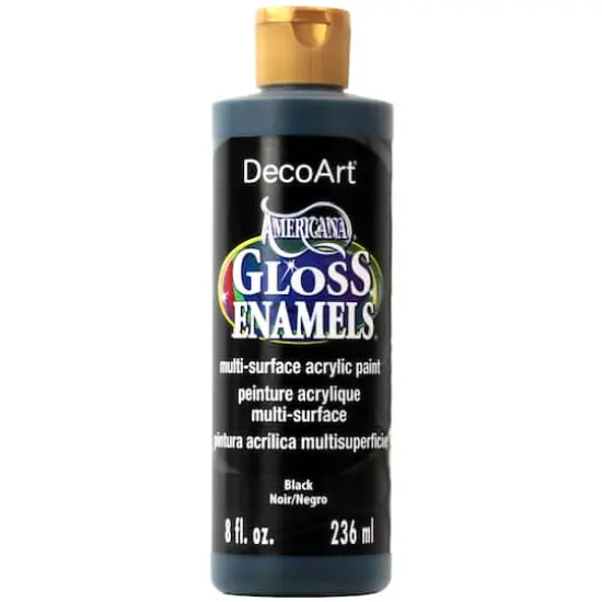 DecoArt&reg; Americana&reg; Gloss Enamels&reg; Acrylic Paint Black {1}