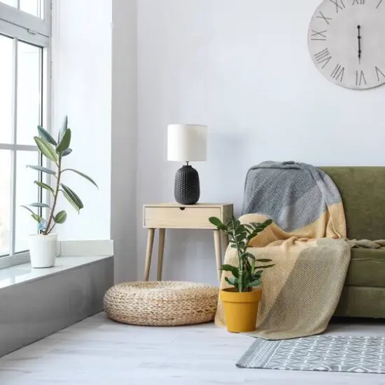 Simple Designs 20" Ceramic Purled Texture Table Lamp Black {6}