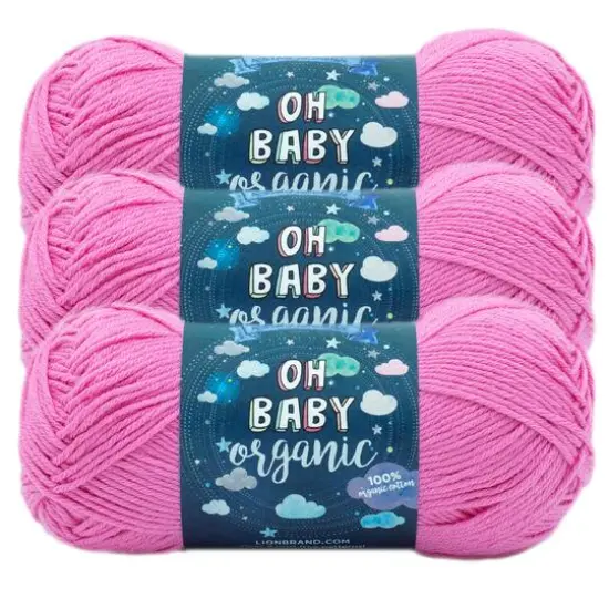 3 Pack Lion Brand&reg; Oh Baby&reg; Yarn Pink {1}