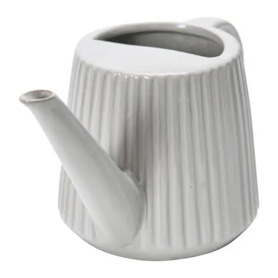 Hello Honey&reg; 5" Quart Stoneware Watering Can with Reactive Glaze Finish {3}