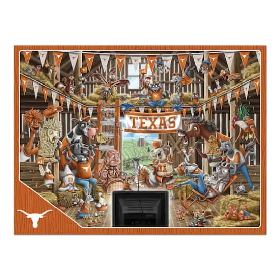 College Barnyard Fans 500 Piece Puzzle Texas Longhorns {5}