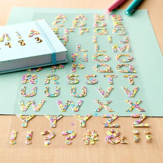 Bright Confetti Alphabet Stickers by Recollections&trade; {3}