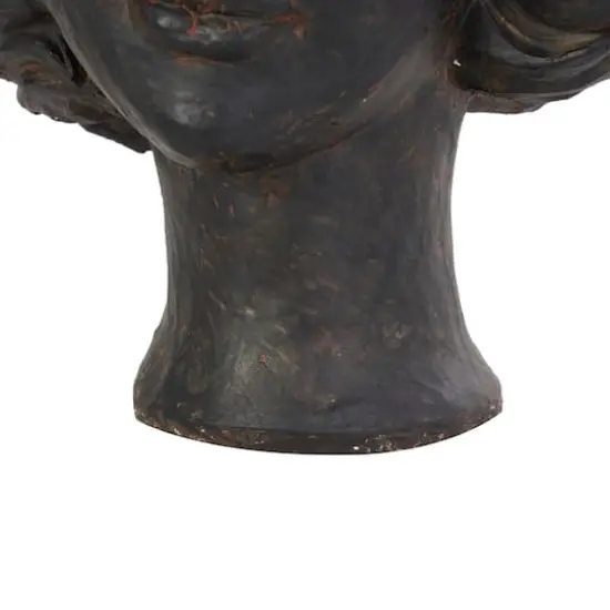 14" Bronze Woman Head & Butterflies Planter {6}
