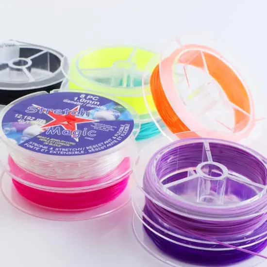 Stretch Magic&reg; 1mm 8 Color Bead & Jewelry Cord Value Pack {3}