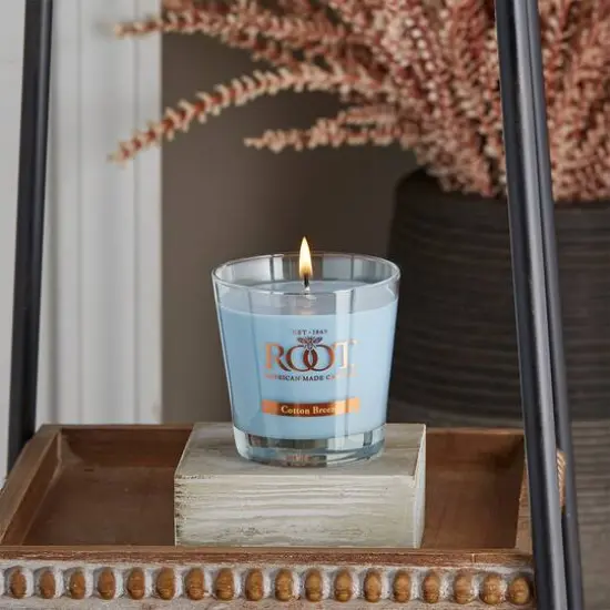 Root Candles 6.3oz. Small Scented Honeycomb Veriglass Jar Candle Cotton Breeze {3}