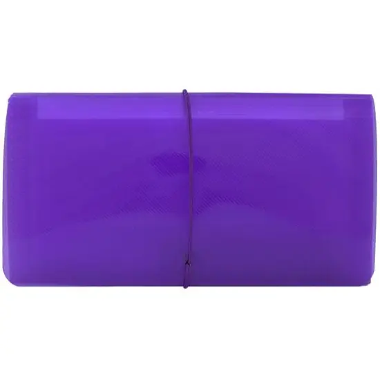 JAM Paper 13 Pocket Plastic Accordion FolderPurple {1}