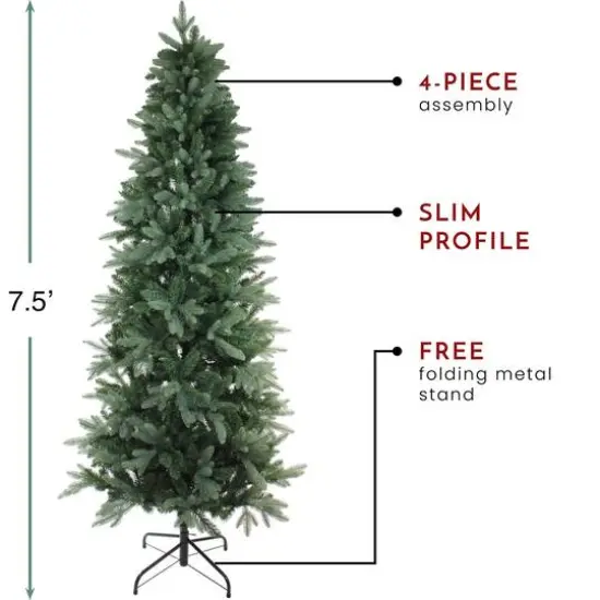 7.5ft. Unlit Real Touch&trade;️ Washington Frasier Fir Artificial Christmas Tree {4}