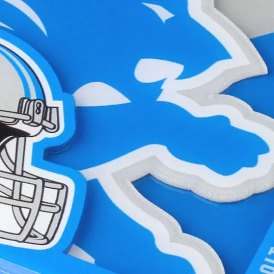 NFL 3D Logo Series Coaster Set Detroit Lions {5}