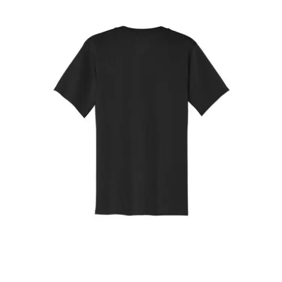 Port & Company® Core Cotton Pocket Adult T-Shirt Jet Black {4}