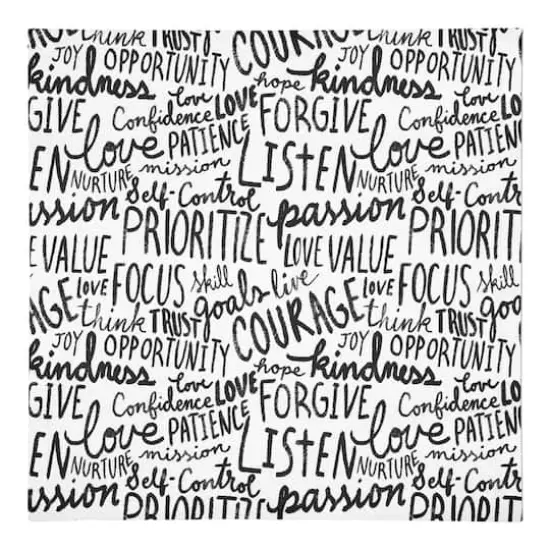 Wisdom Words 10" x 10" Cotton Twill Napkin {1}