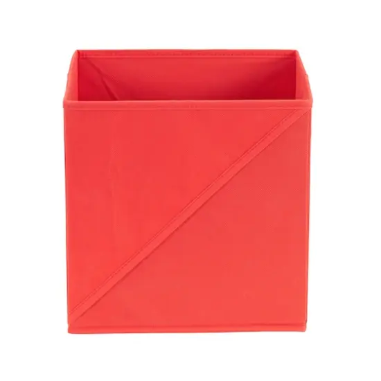 Household Essentials Storage Cubes with Diagonal Handle, 6ct. Red {9}