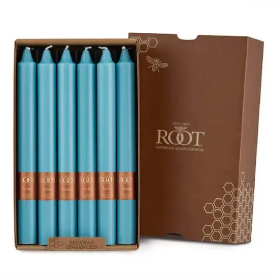 Root Candles Arista&trade; 9" Smooth Dinner Candles, 12ct. Sky {1}