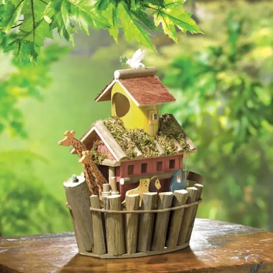 12.5" Noah's Ark Birdhouse {3}