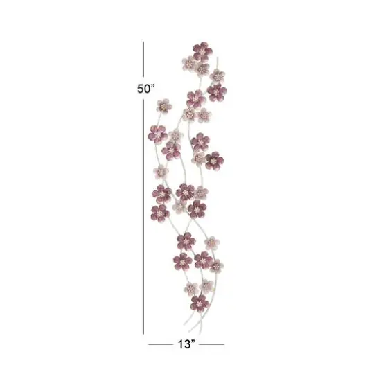 50" Purple Glam Floral Wall D&eacute;cor {7}