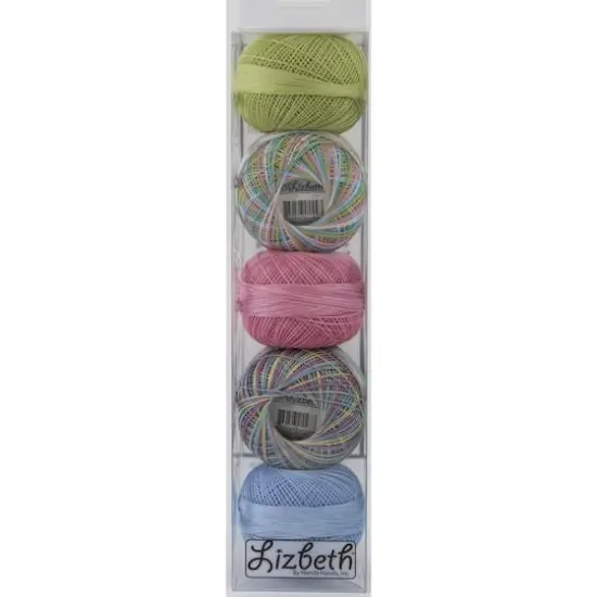 Handy Hands Lizbeth Floral Cordonnet Cotton Thread Pack, Size 20 {1}