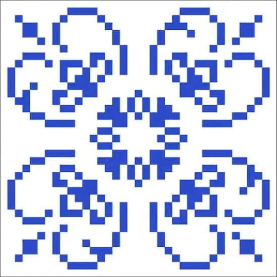 Diamond Dotz&reg; Beginner Blue on White with Frame Diamond Facet Art Kit {4}