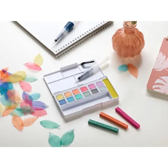 Derwent&reg; 12-Color Pastel Shades Paint Pan Set {10}