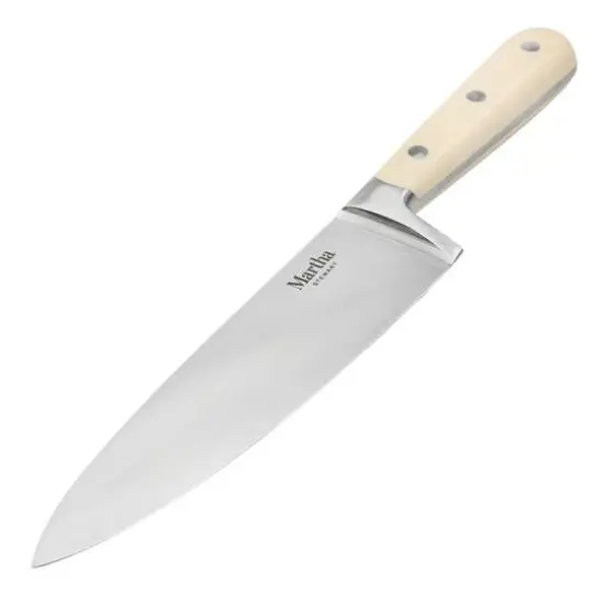 Martha Stewart Off White 8" Stainless Steel Chef Knife {1}