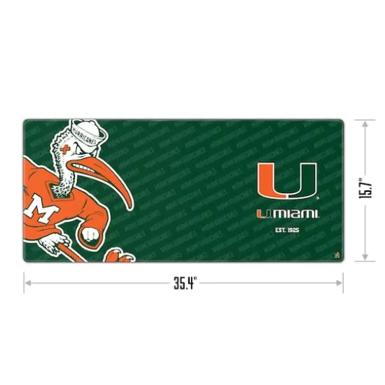 College Football Logo Series Desk Pad Miami Hurricanes {4}