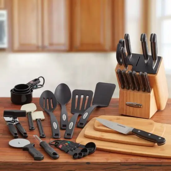 Farberware Edgekeeper Black 13-Piece Pro Cutlery Set {5}