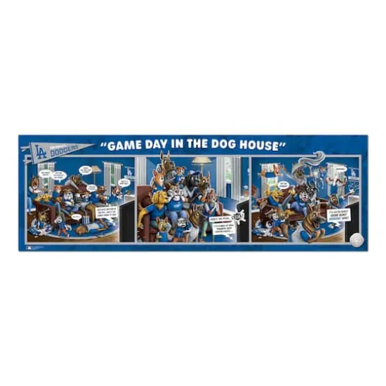 MLB Game Day in the Dog House 1,000 Piece Puzzle Los Angeles Dodgers {5}