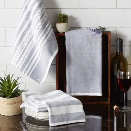 DII&reg; French Blue French Terry Dish Towels, 3ct. {3}