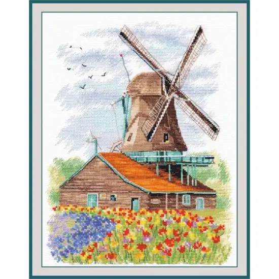 Oven Windmill Holland Cross Stitch Kit {1}