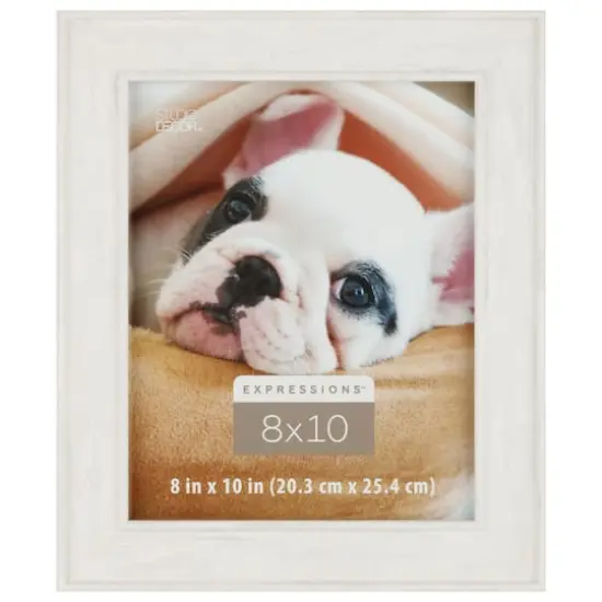 Expressions&trade; 8" x 10" Whitewashed Inner & Outer Lip Frame by Studio D&eacute;cor&reg; {1}