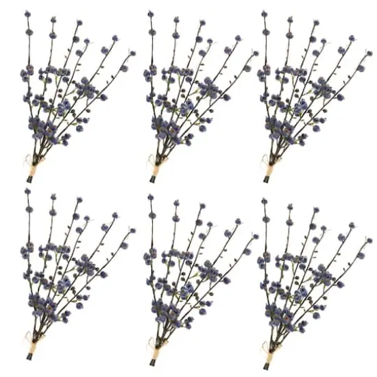 Blue & Brown Winter Berry Twig Bundle, 6ct. {1}