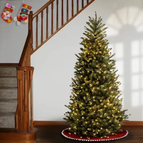 7.5ft. Pre-Lit Natural Fraser Fir Artificial Christmas Tree, Multicolor Lights {3}