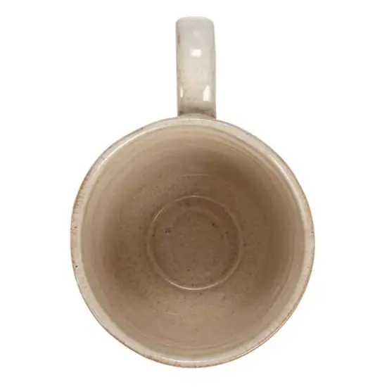 Hello Honey® 4.75" Cream Speckled Glaze Stoneware Footed Mug, 4ct. {6}