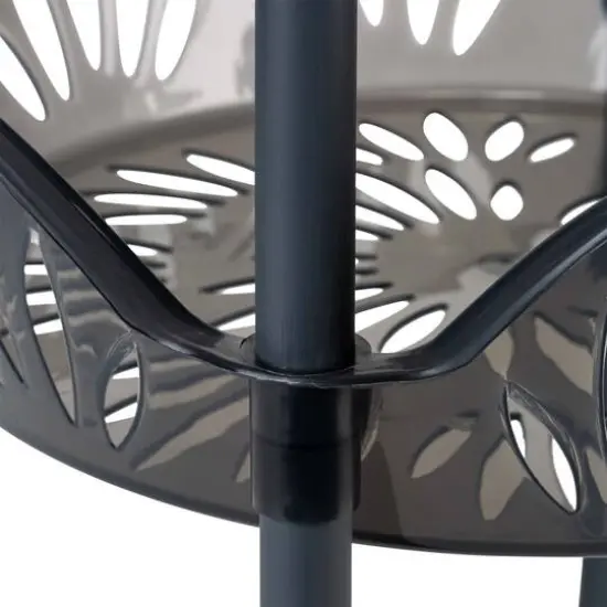 Kitchen Details Smoke Gray 4-Tier Large Basket Shelf {6}