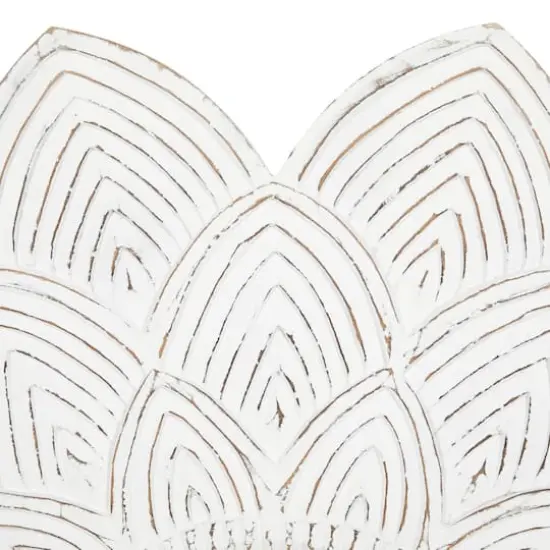 48" White Vintage Wall Mirror {4}