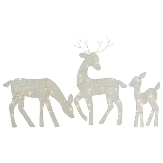 White LED Reindeer Family Outdoor Christmas D&eacute;cor Set {1}