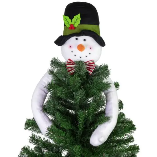 25" Unlit Plush Snowman Christmas Tree Topper {7}