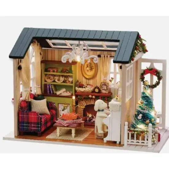 Wizardi Miniature Roombox Hut Dollhouse Kit {1}