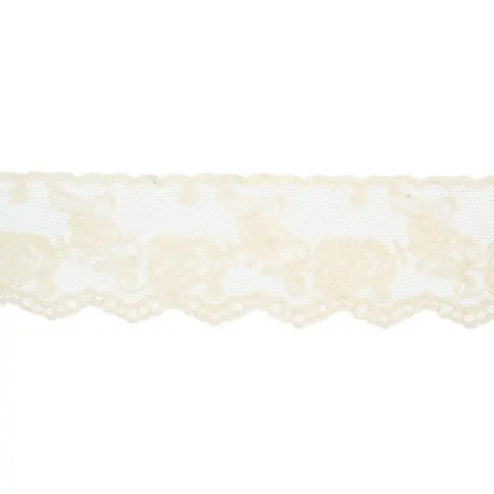 2.2" Ivory Embroidery Lace Trim by Celebrate It&reg; {3}