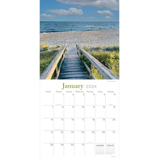 TF Publishing 2024 Water's Edge Wall Calendar {4}