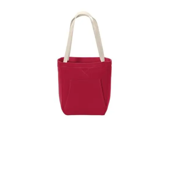 Port & Company&reg; Core Fleece Sweatshirt Tote Red {4}