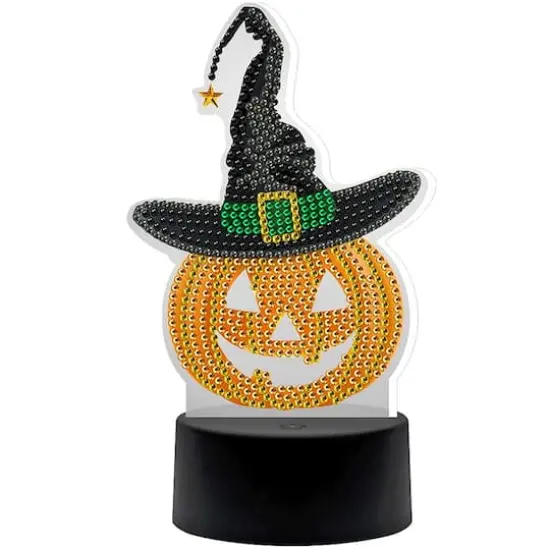 Sparkly Selections Pumpkin Lamp Diamond Art Kit {3}